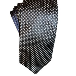 Vintage Tommy Hilfiger black and silver tie